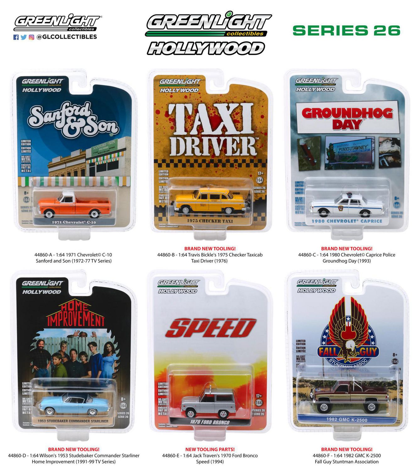 GreenLight 164 Hollywood DieCast Vehicles Series 26 Walmart Canada