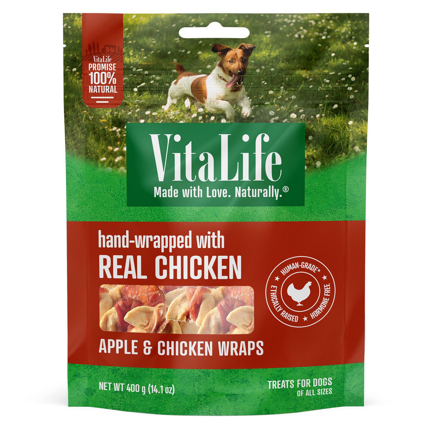 Chicken & apple shop wraps dog treats