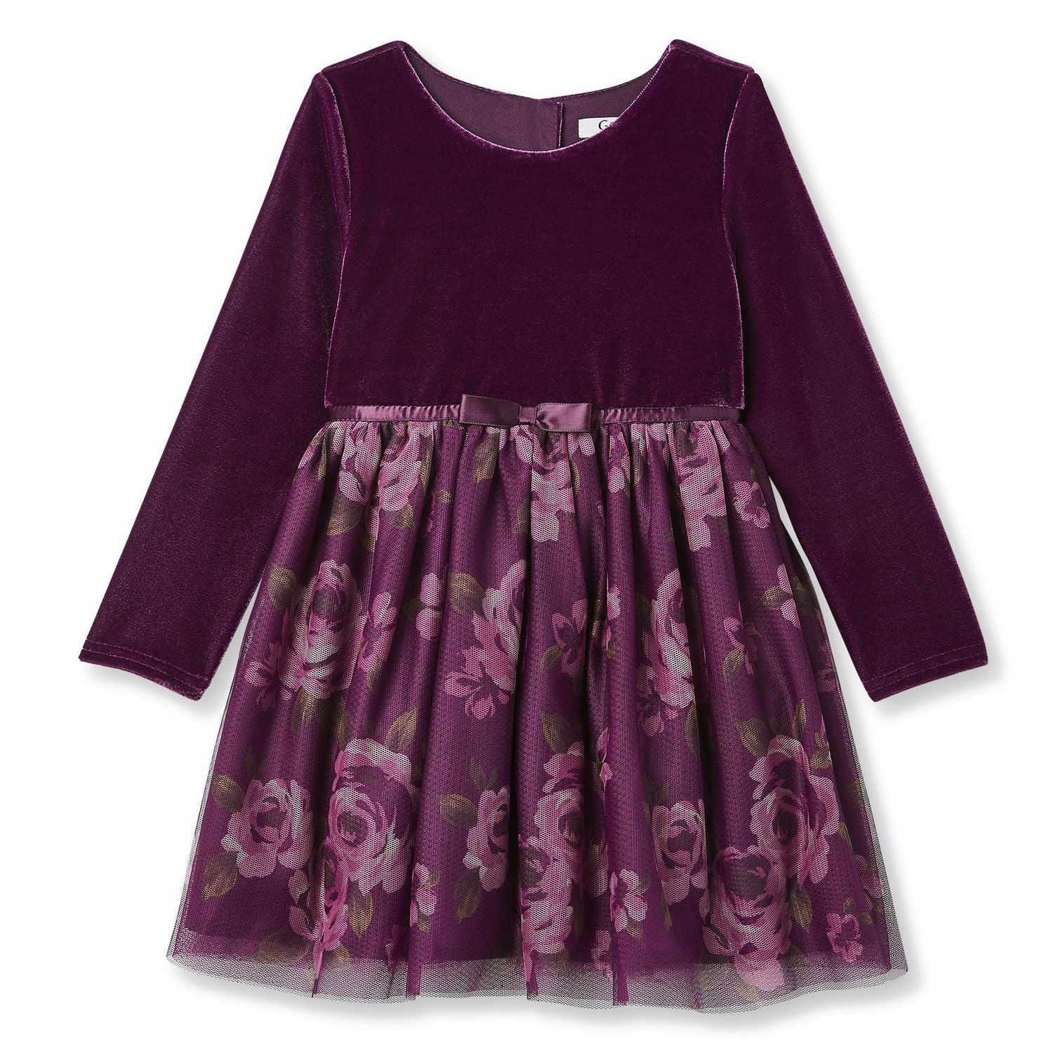 George Toddler Girls' Velour Mesh Dress