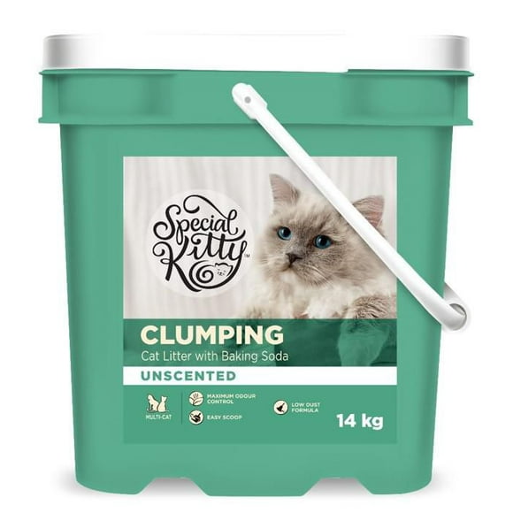 Special Kitty Clumping Unscented Cat litter, 14 Kg