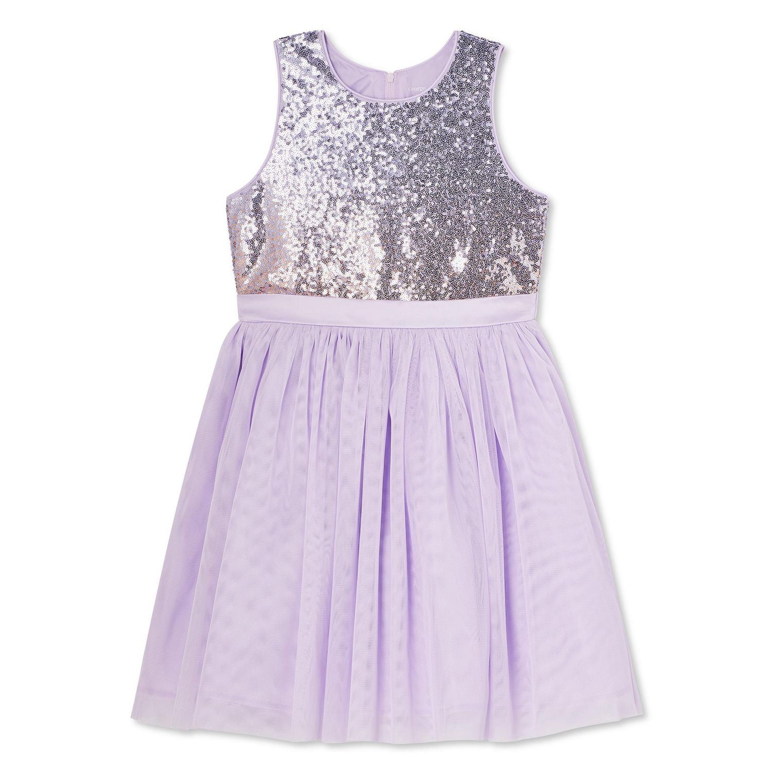 George Girls' Sequin Mesh Dress