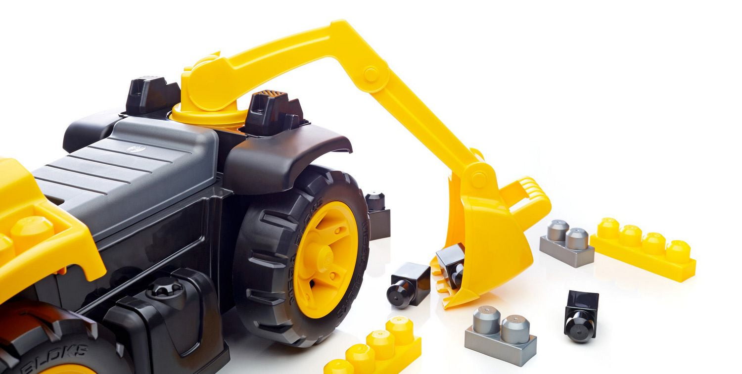 Mega bloks caterpillar shop table construction site