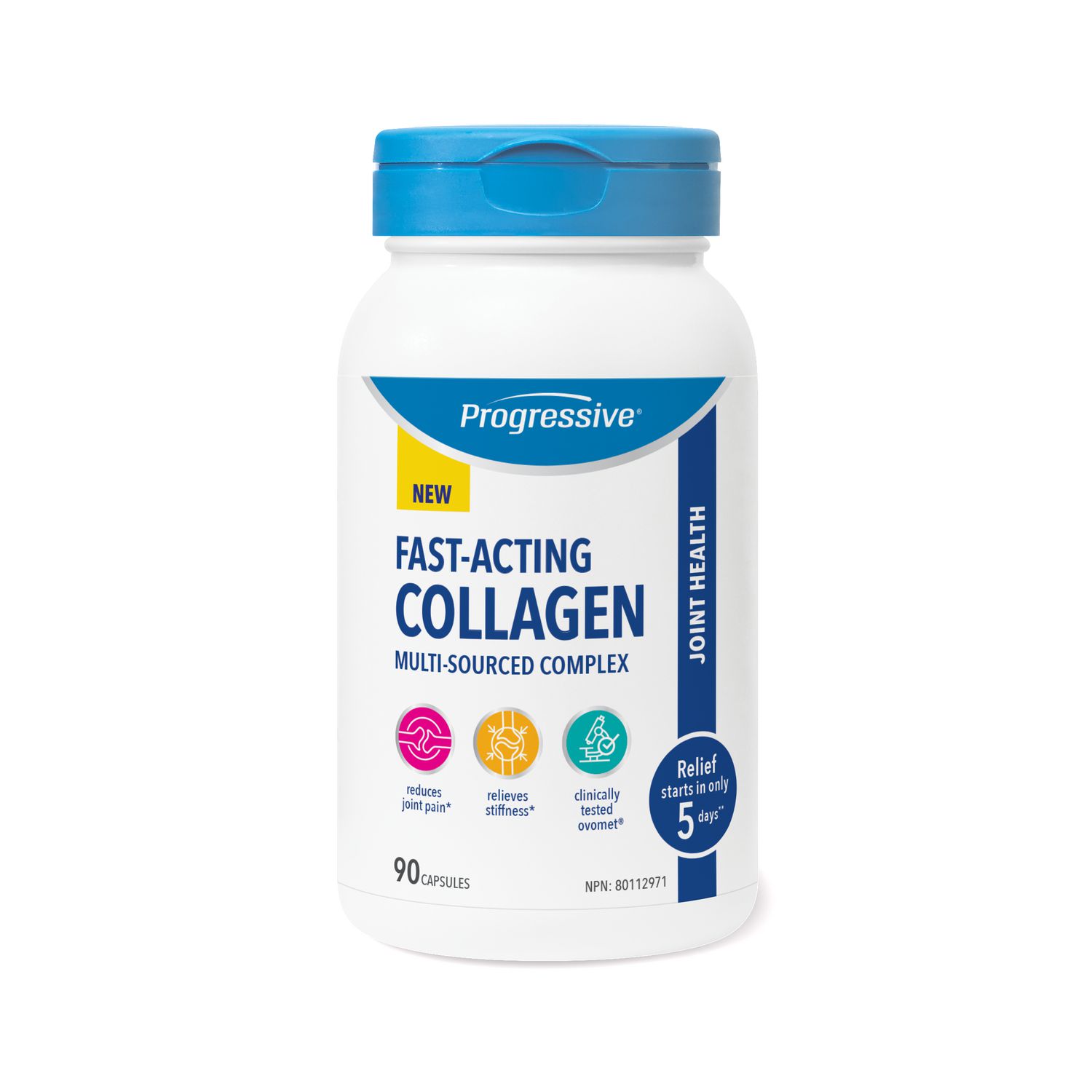 Progressive Fast-Acting Collagen Capsules, 1230 mg, 90 Capsules