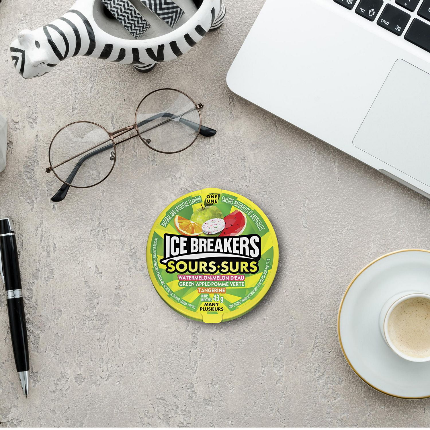 Menthes à saveur de fruits ICE BREAKERS sures, 43 g 42 g