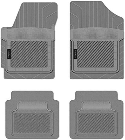 PantsSaver Custom Fit Car Floor Mats for Ford Fiesta 2011 2019 All Weather Protection Grey