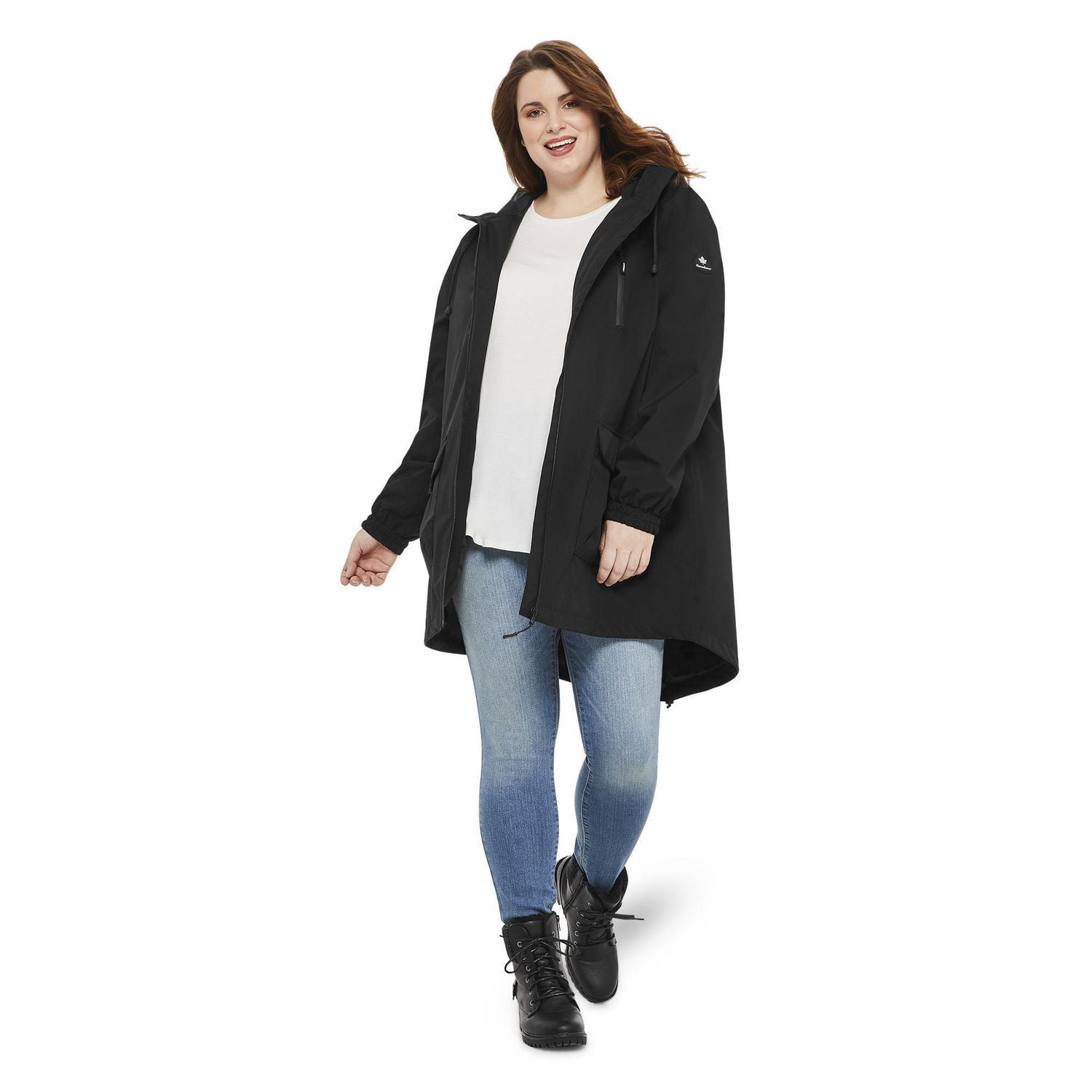 Plus size rain hot sale jacket walmart