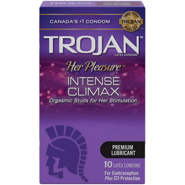 Trojan Climax Intense condoms lubrifiés Plaisir pour elle
