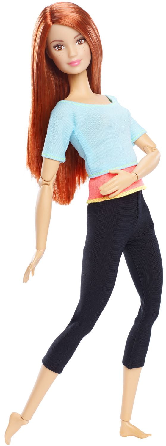 Barbie Made to Move Doll Blue Top Walmart