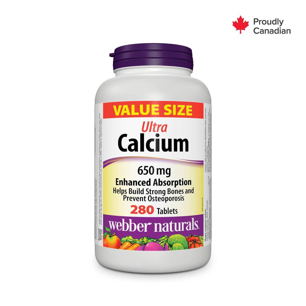 Webber Naturals Ultra Calcium 650 Mg