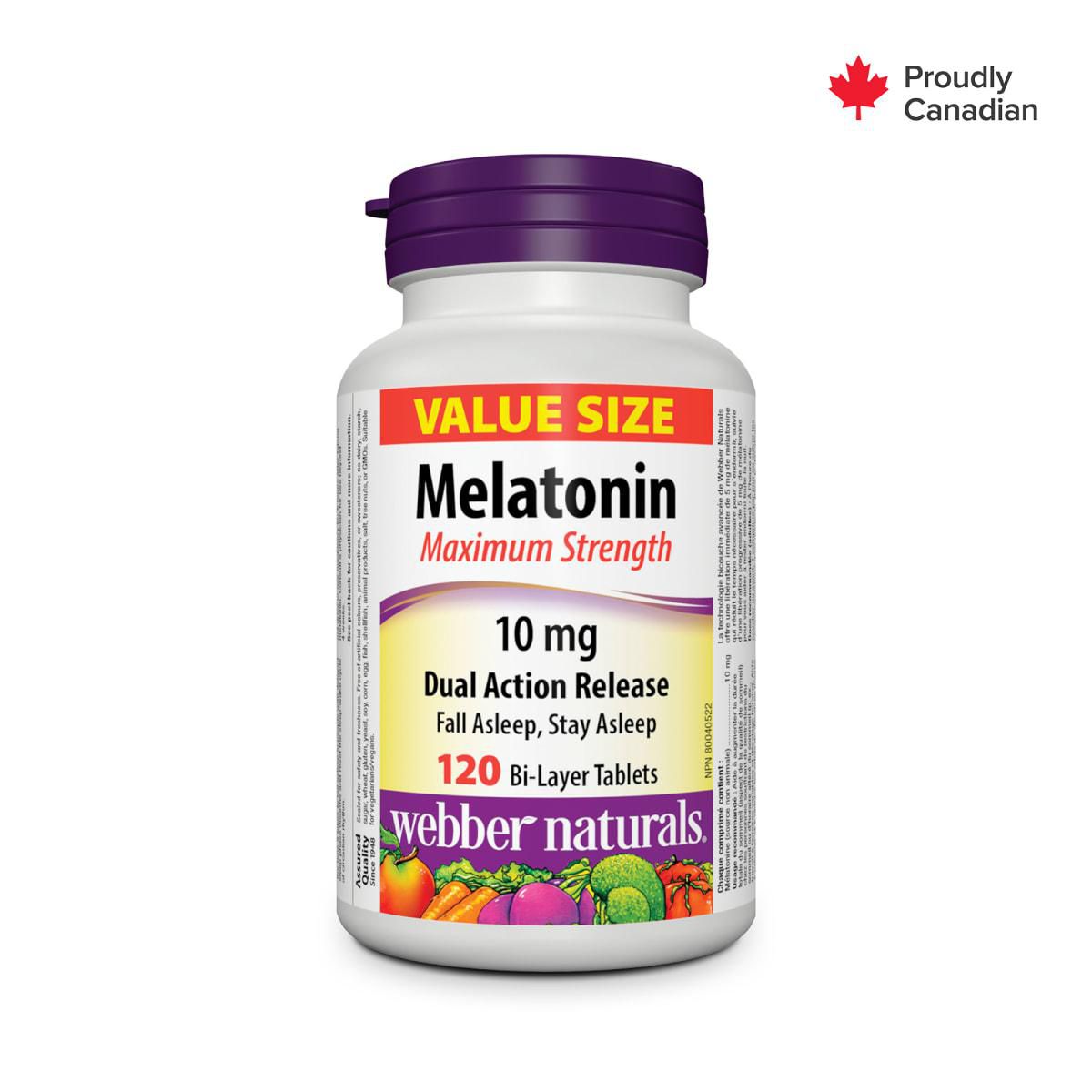Webber Naturals Melatonin Maximum Strength 10 Mg