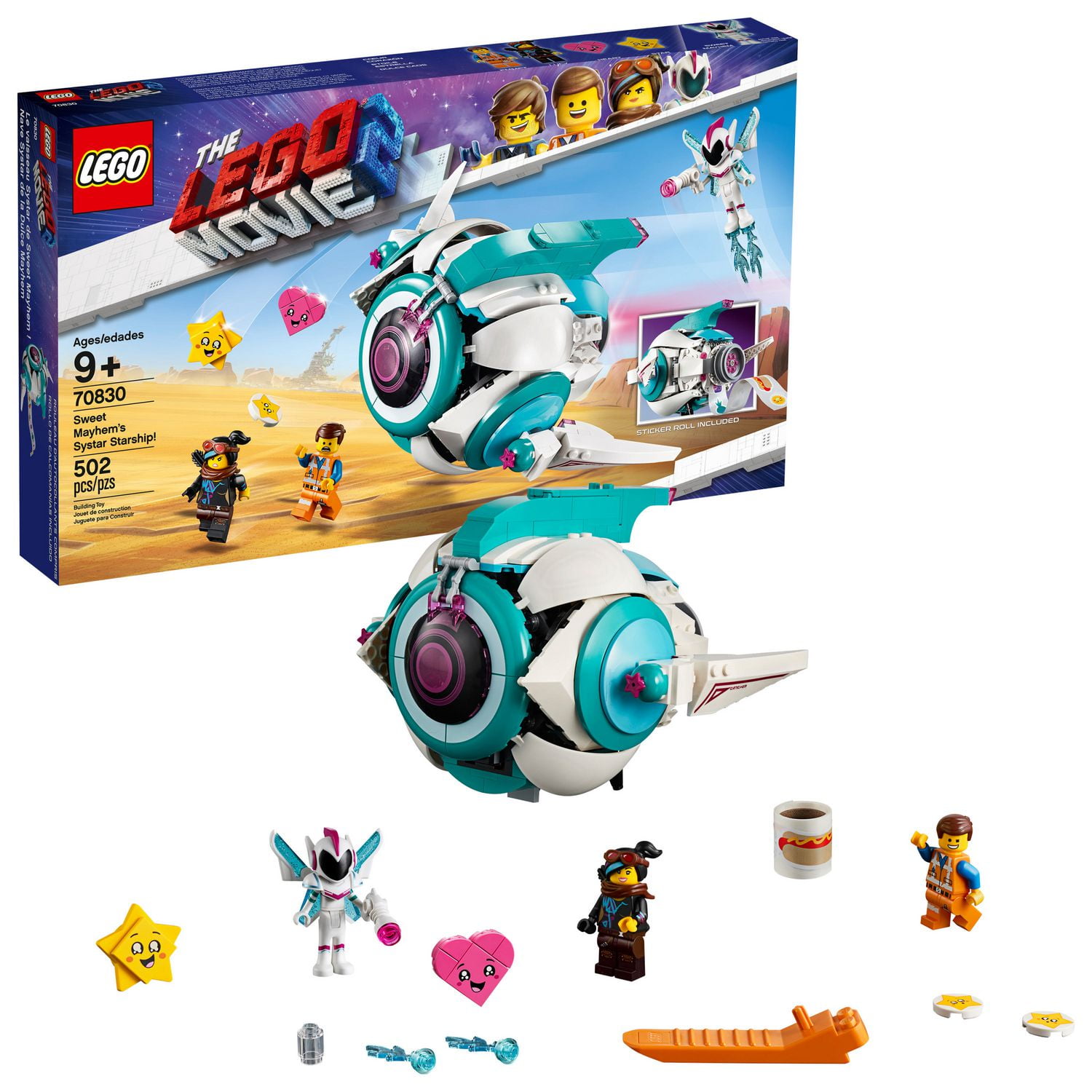 The Lego Movie 2 Sweet Mayhems Systar Starship 70830 Building Kit