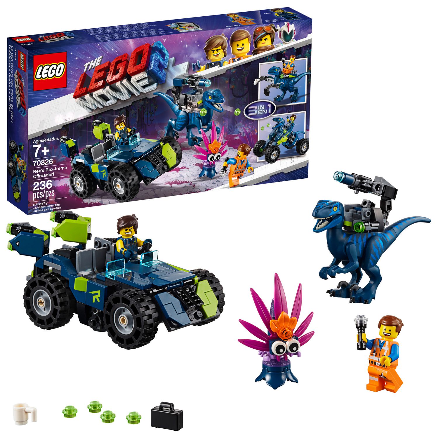 THE LEGO MOVIE 2 Rex's Rex-treme Offroader! 70826 Building Kit 