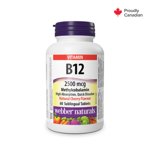Webber Naturals Vitamin B12 Methylcobalamin 2500 Mcg