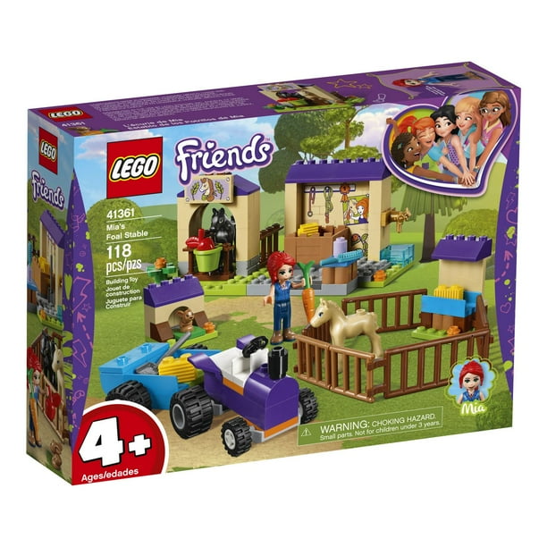 LEGO Friends 4+ Mia’s Foal Stable 41361 Building Kit (118 Piece ...