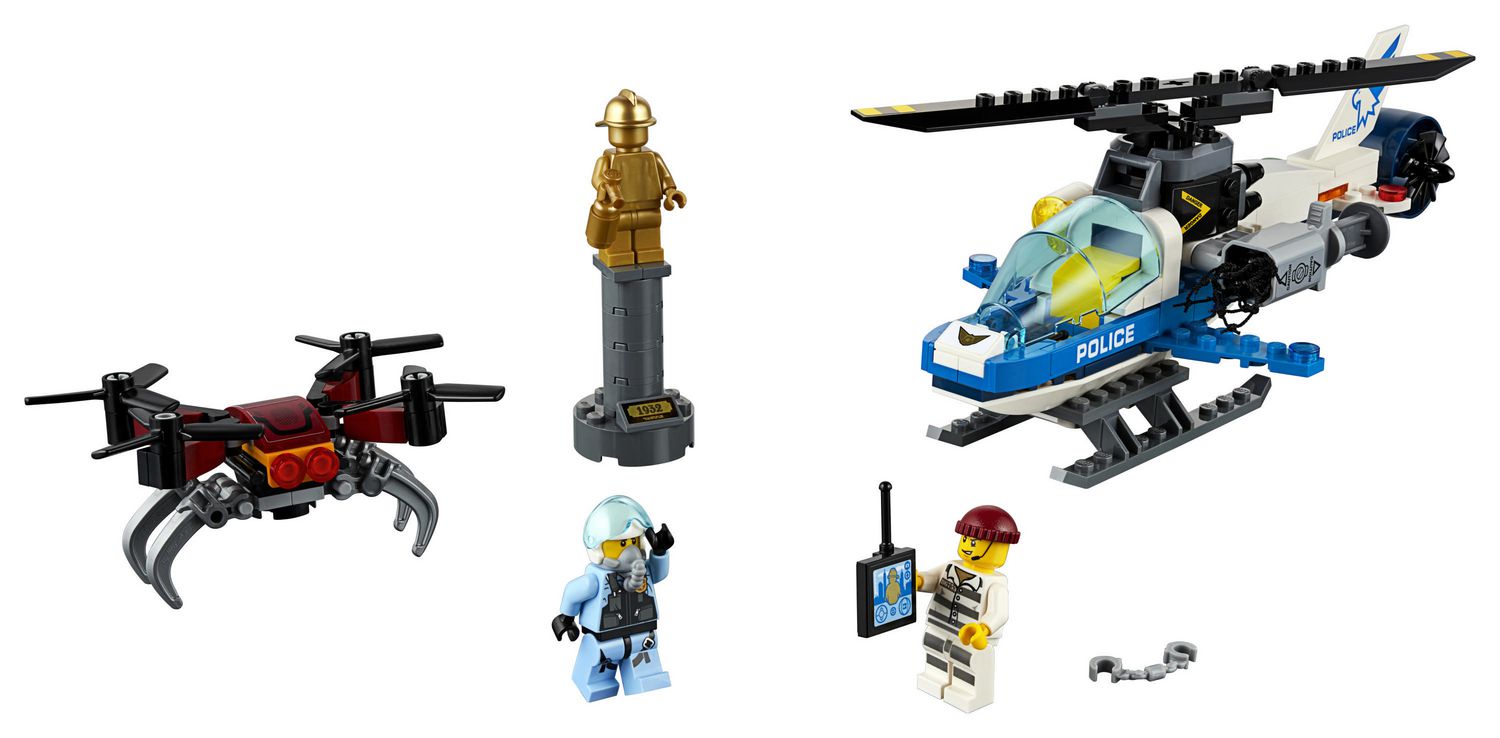 LEGO City Sky Police Drone Chase 60207 Building Kit (192 Piece)