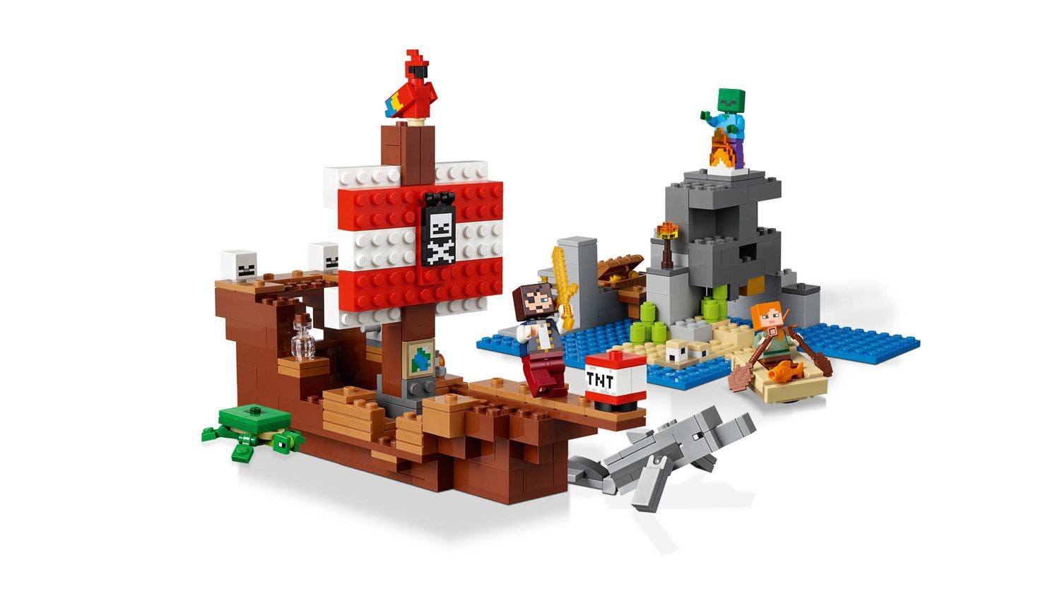 lego minecraft pirate ship walmart