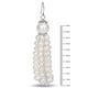 Boucles d'oreille Miabella avec pampilles de perles blanches d'eau douce cultivées rondes 4,5 à 11 mm en argent sterling – image 2 sur 4