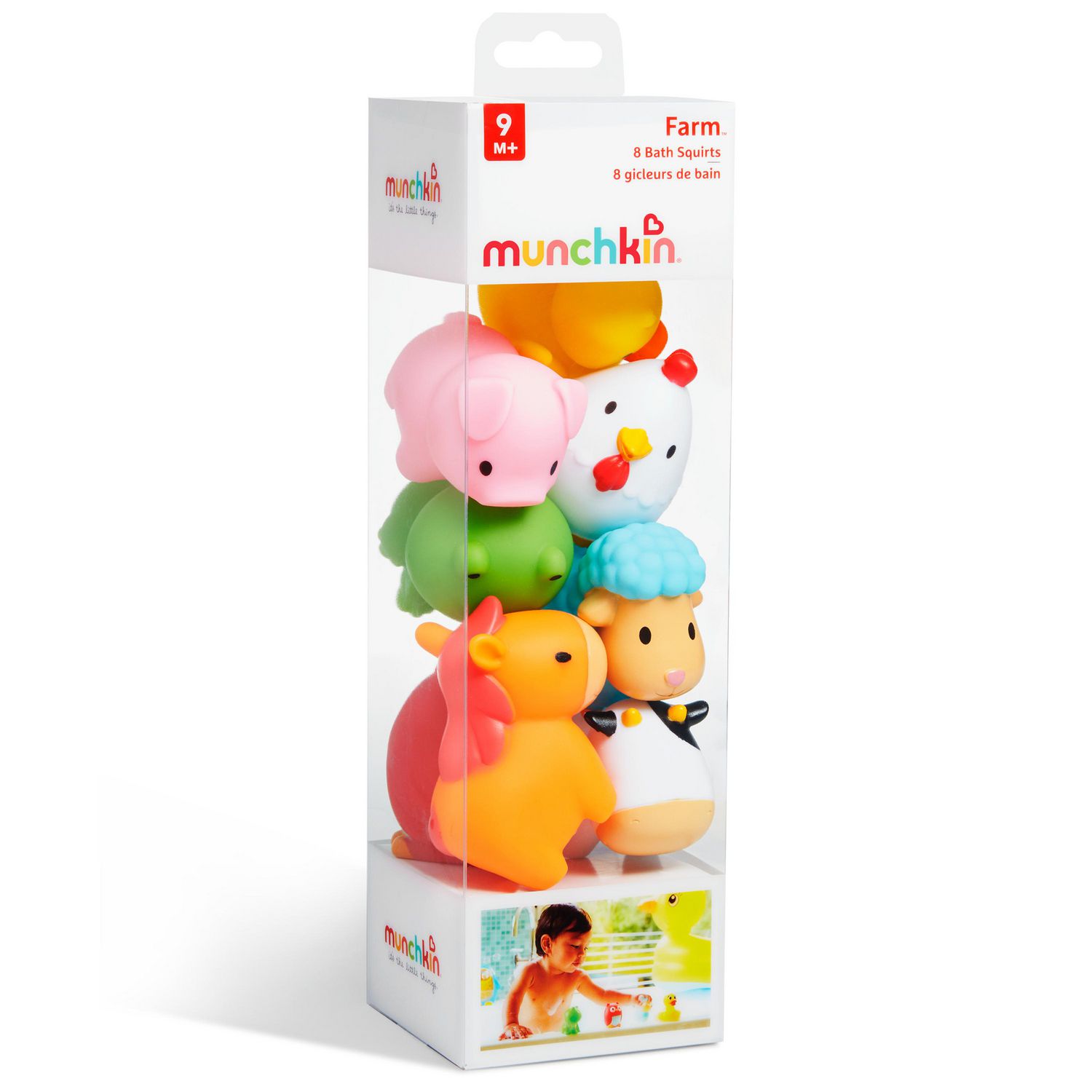 Munchkin Lot de 8 jouets de bain animaux sauvages, multicolore : :  Jeux et Jouets