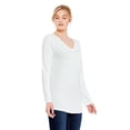 thumbnail image 2 of George Women's Long Sleeve V-Neckline Tee, 2 of 6
