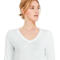 thumbnail image 4 of George Women's Long Sleeve V-Neckline Tee, 4 of 6