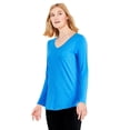 thumbnail image 2 of George Women's Long Sleeve V-Neckline Tee, 2 of 6