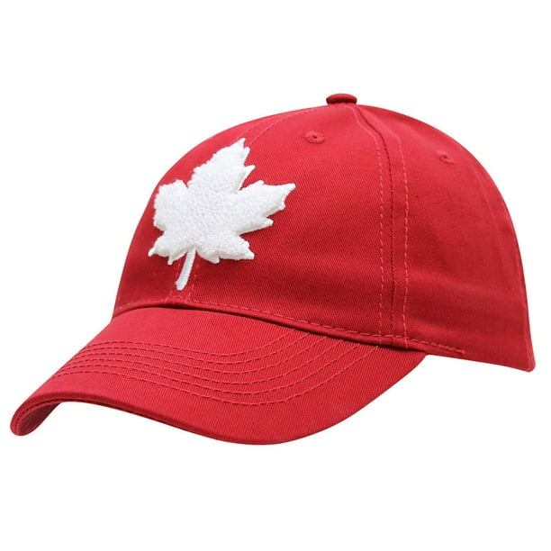 Canadiana casquette de baseball avec feuille d'érable pour filles
