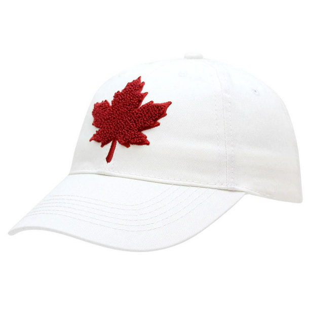 Canadiana casquette de baseball avec feuille d'érable pour filles