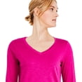 thumbnail image 4 of George Women's Long Sleeve V-Neckline Tee, 4 of 6
