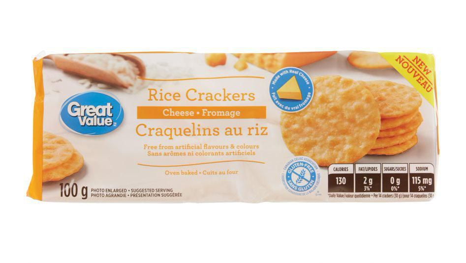 Great Value Cheese Rice Crackers Walmart Canada