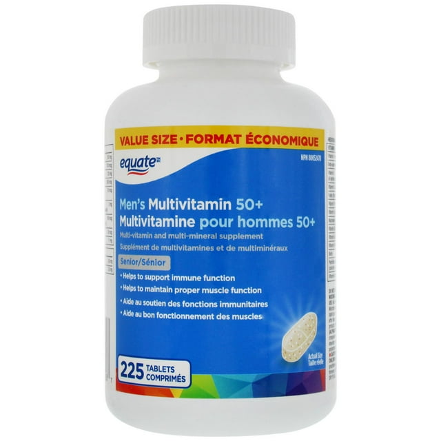 Multivitamine pour hommes sénior Equate