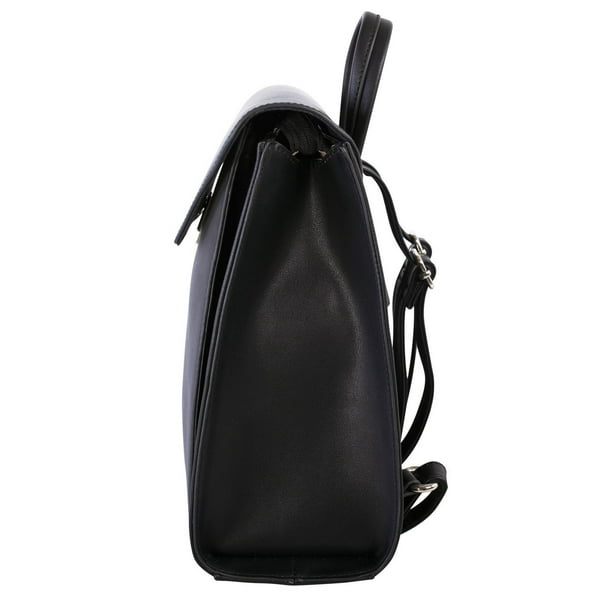 Leather backpack DAVID JONES Grey in Leather - 31975065