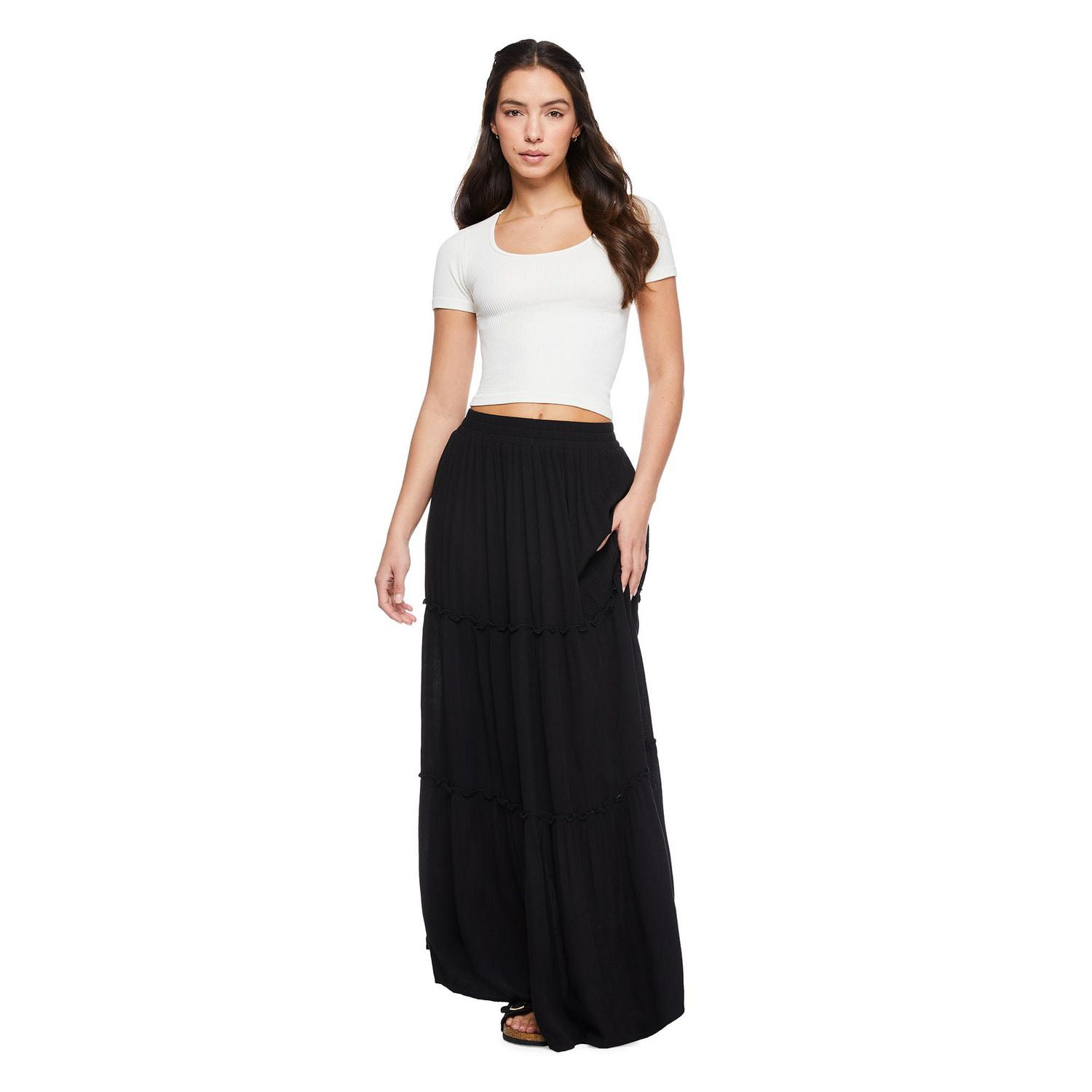Wild Skye Women's Tiered Maxi Skirt