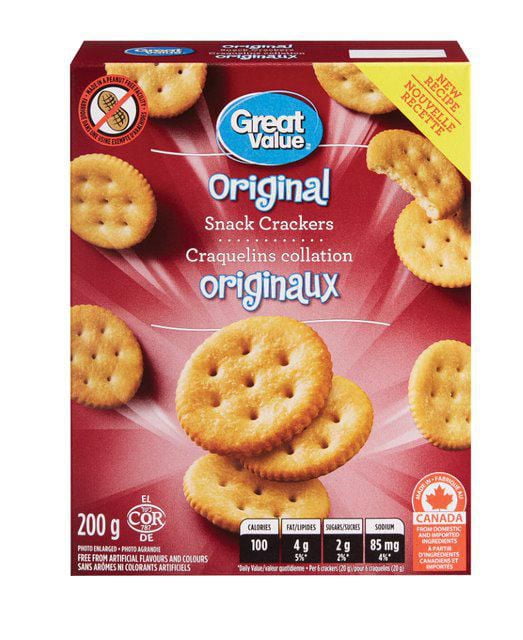 Great Value Original Snack Crackers Walmart Canada