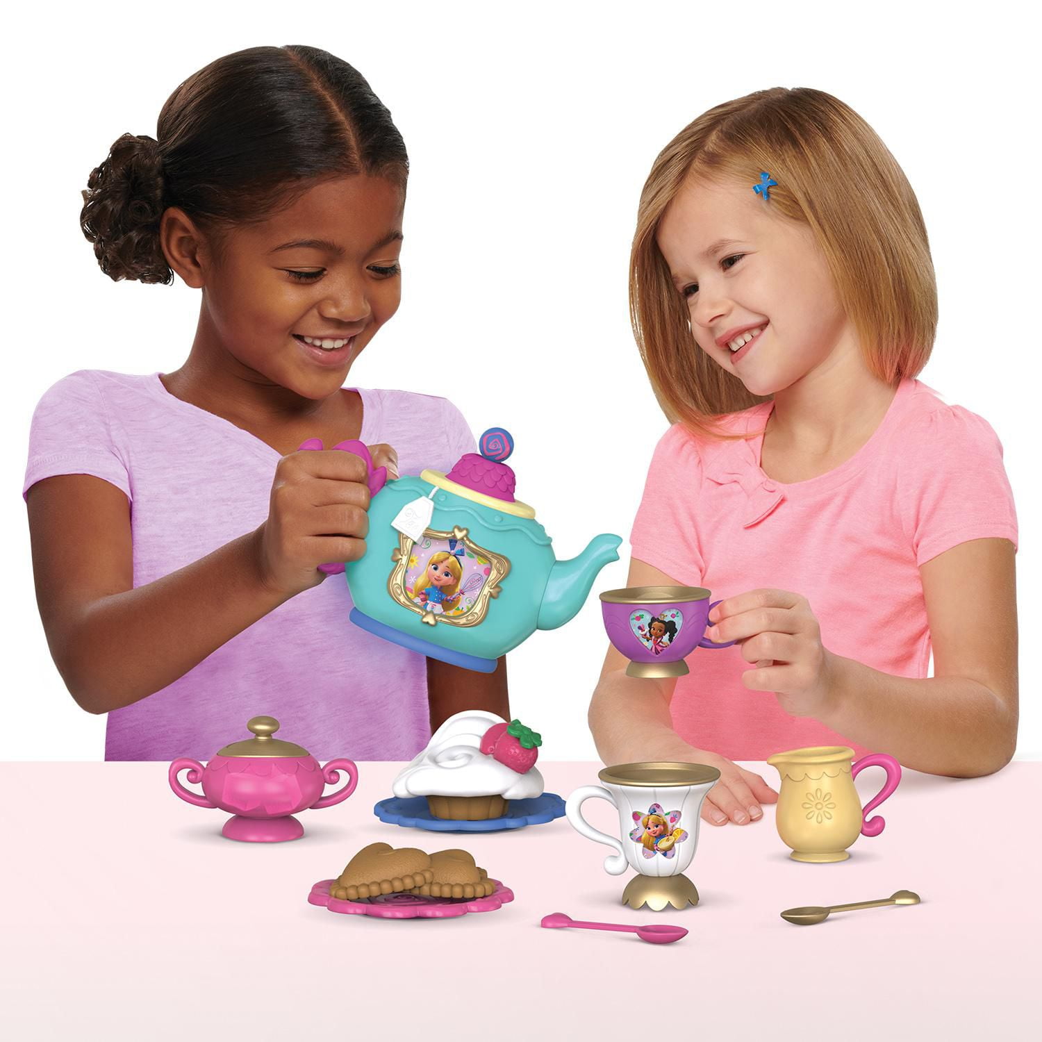 Disney Junior Alice’s Wonderland Bakery Tea Party, Kids Tea Set for 2