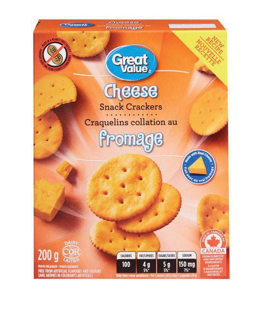 Great Value Cheese Snack Crackers Walmart Canada