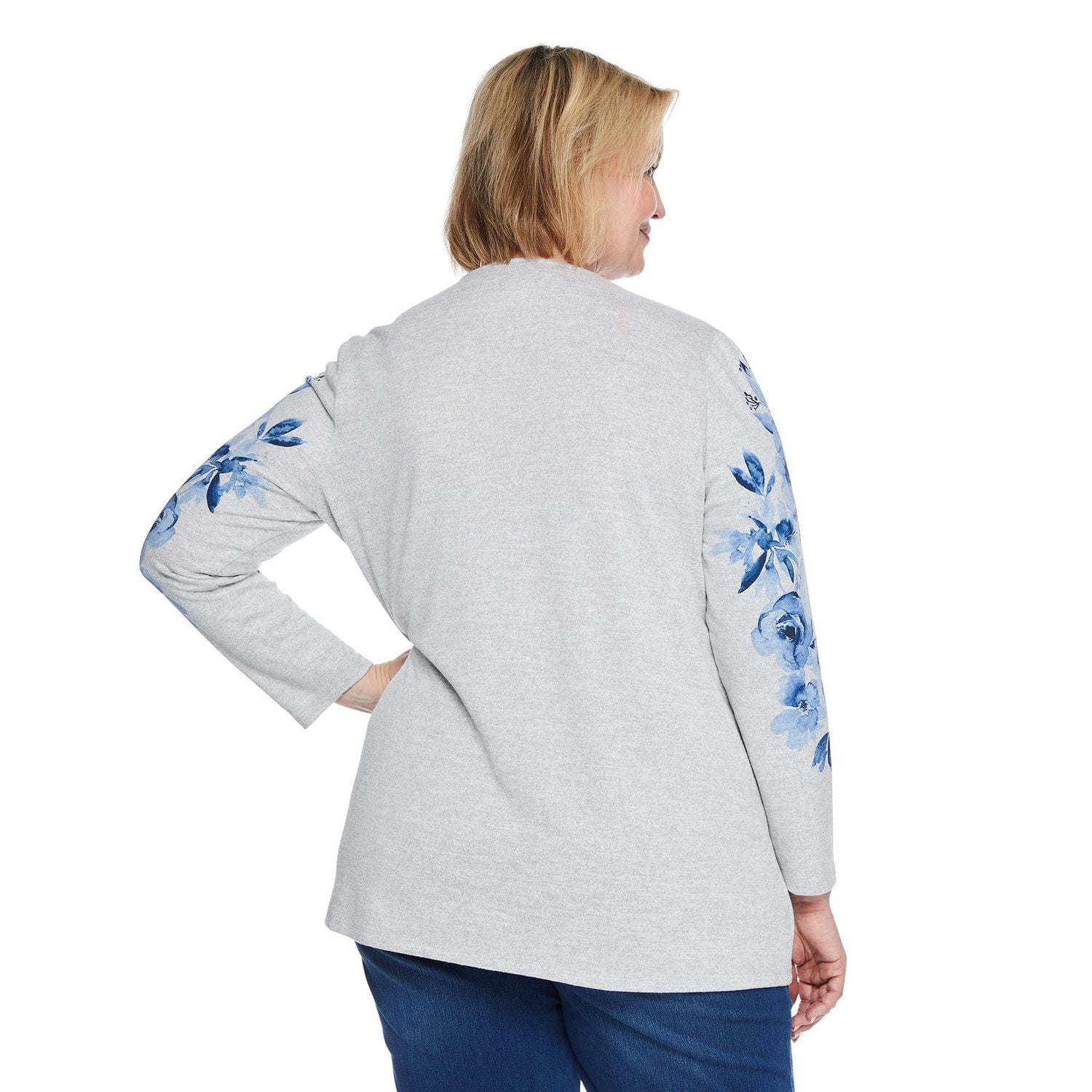 Cardigan trompe-l’œil Iyla Plus pour femmes Tailles 1X-4X