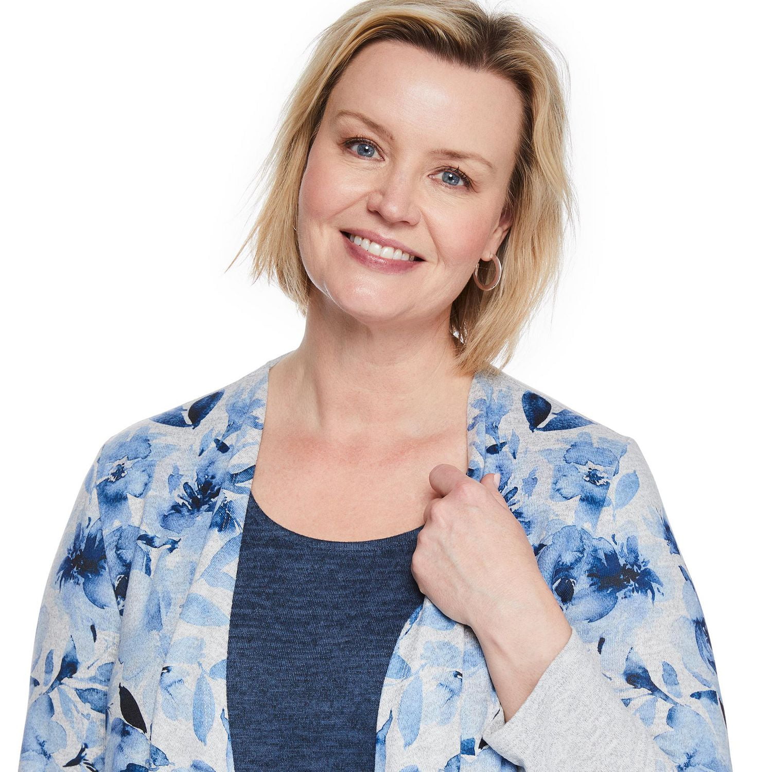 Iyla Women's Plus Fooler Cardigan, Sizes 1X-4X