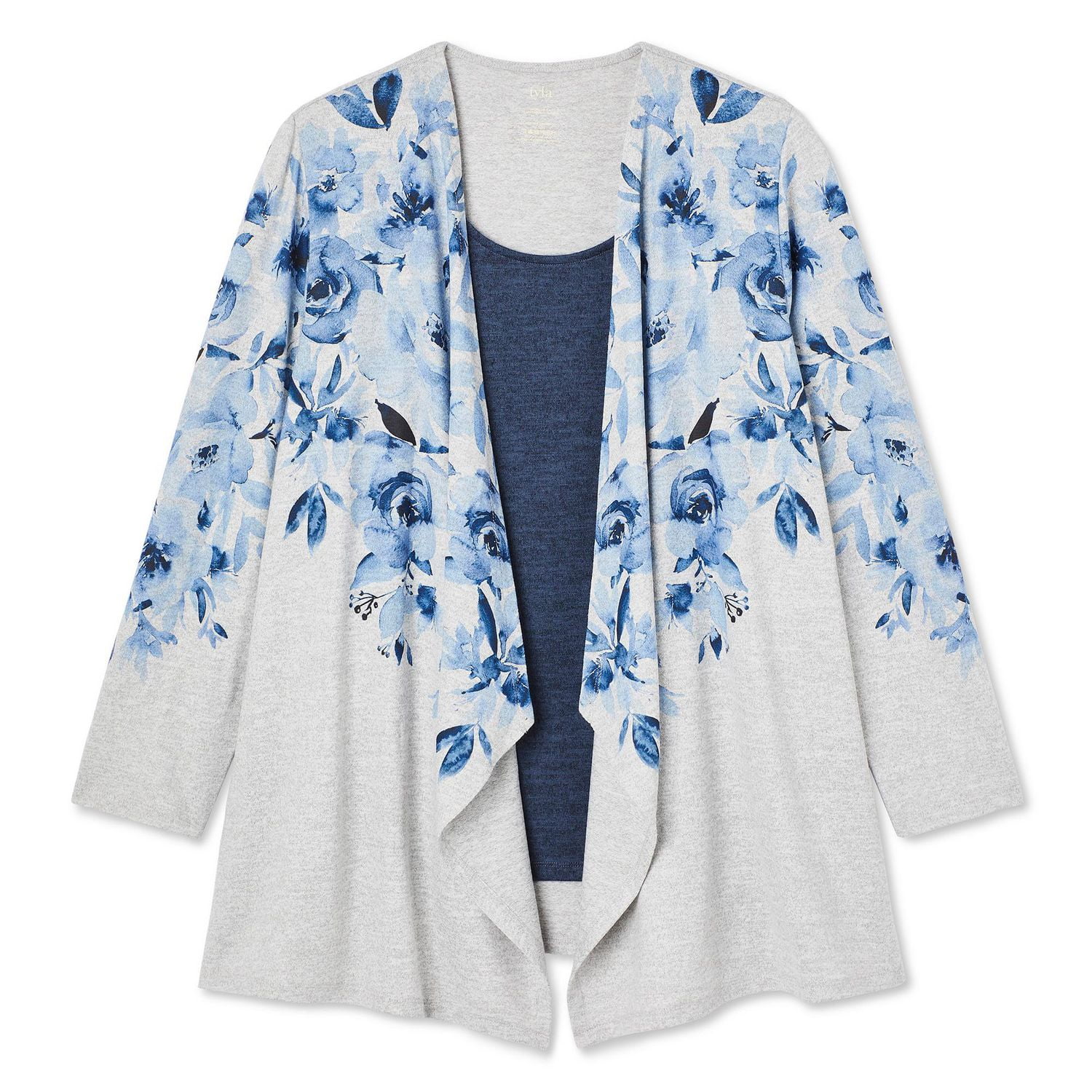 Iyla Women's Plus Fooler Cardigan, Sizes 1X-4X