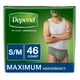 Sous-vêtement d’incontinence Depend FIT-FLEX pour hommes, absorption maximale, P/M – image 1 sur 3