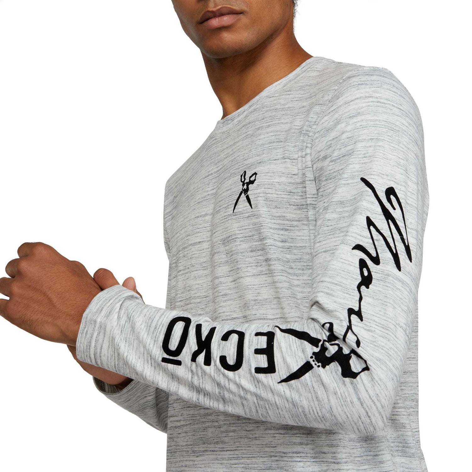 T-shirt à manches longues  avec logo Mark Ecko pour hommes