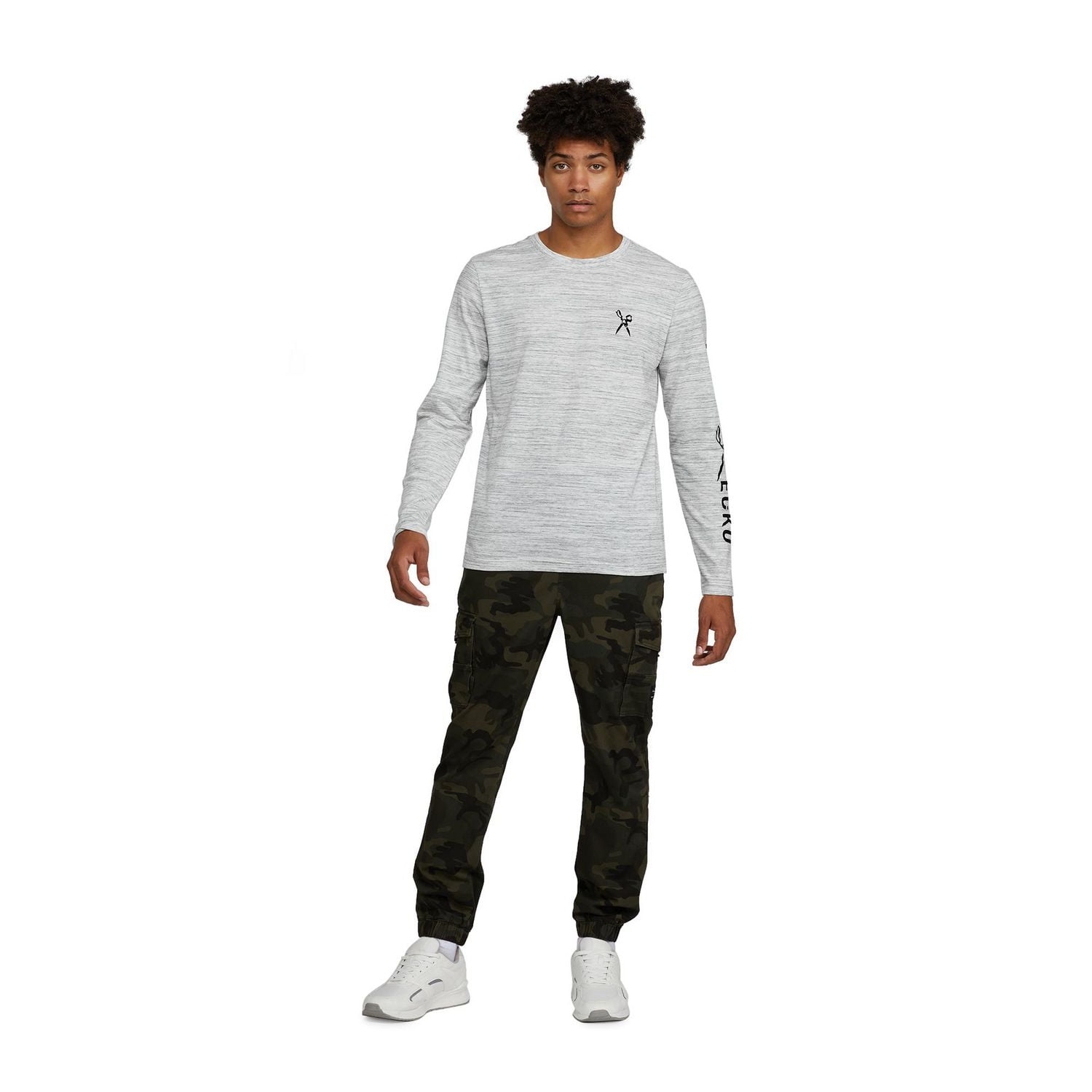 T-shirt à manches longues  avec logo Mark Ecko pour hommes