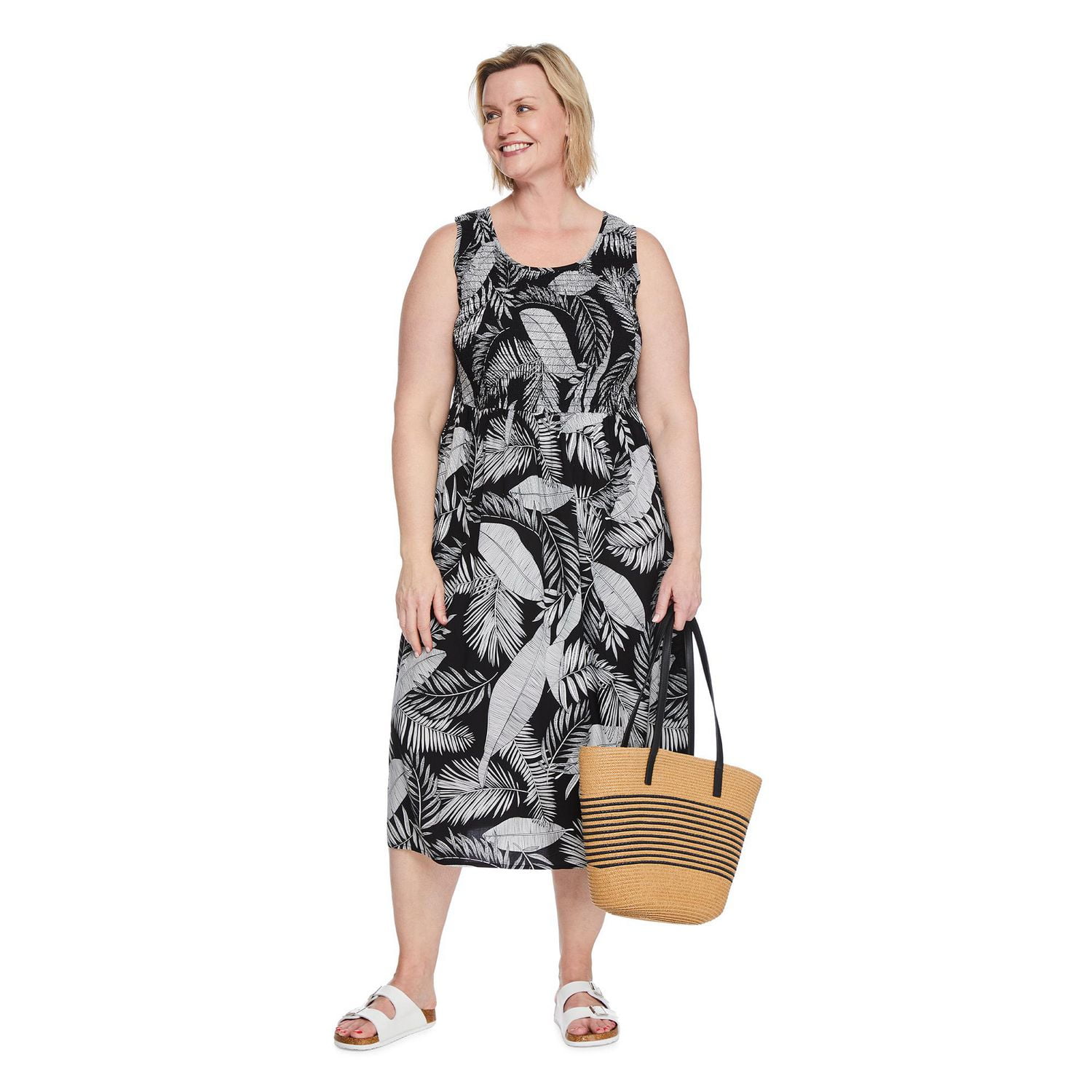 Iyla Women's Plus Smocked Maxi Dress