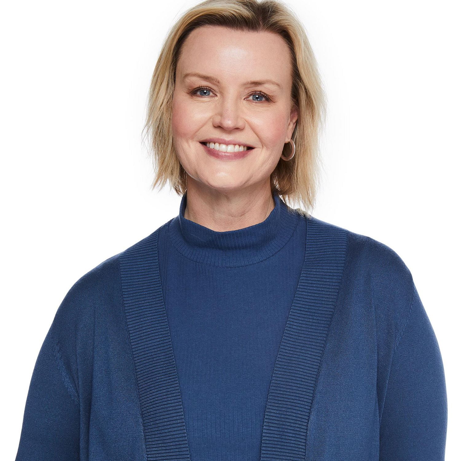 Veste courte en tricot avec manches aux coudes Iyla Plus pour femmes