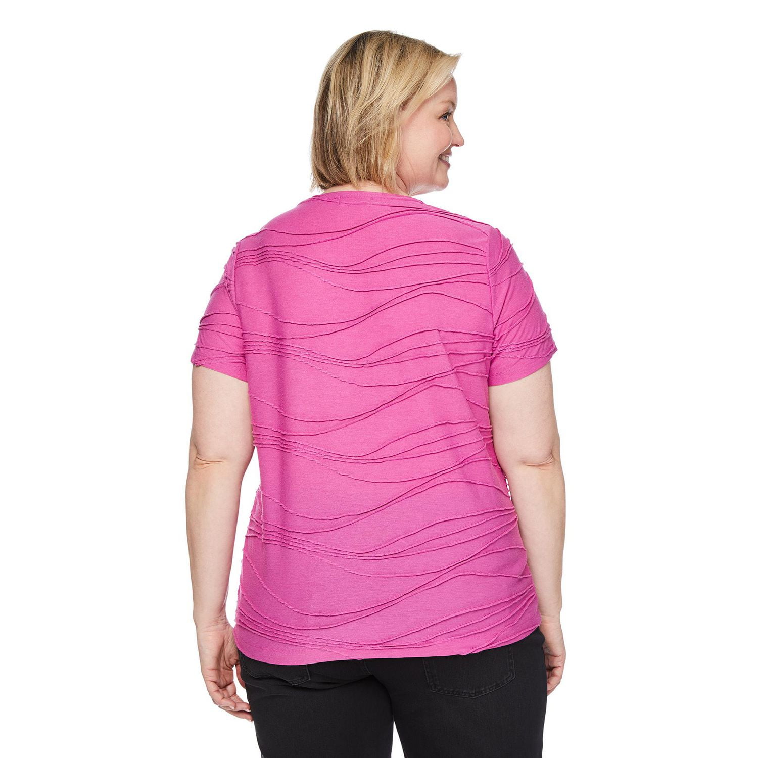 Iyla Women's Plus Ripple Tee, Sizes 1X-4X