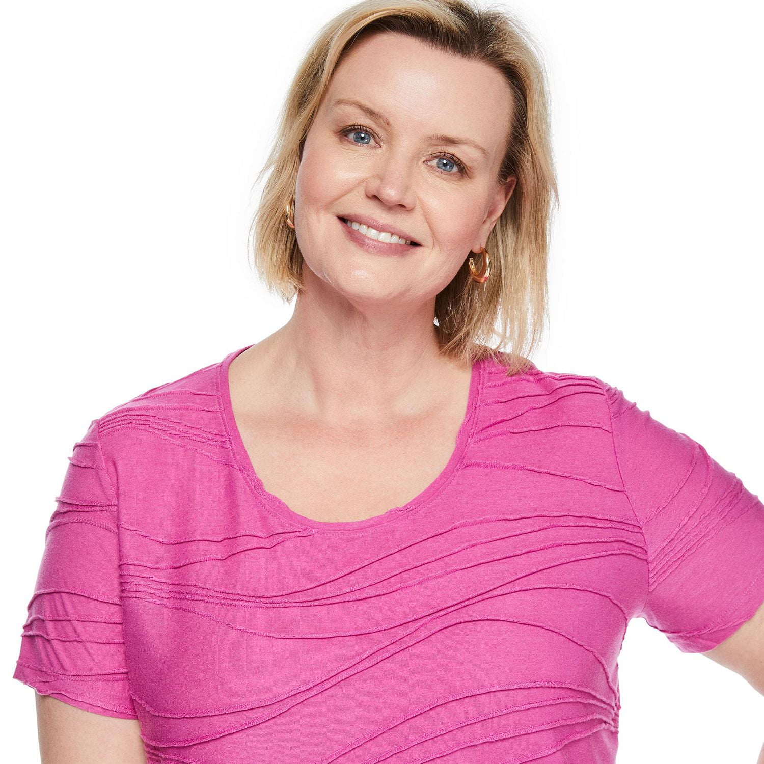 Iyla Women's Plus Ripple Tee, Sizes 1X-4X