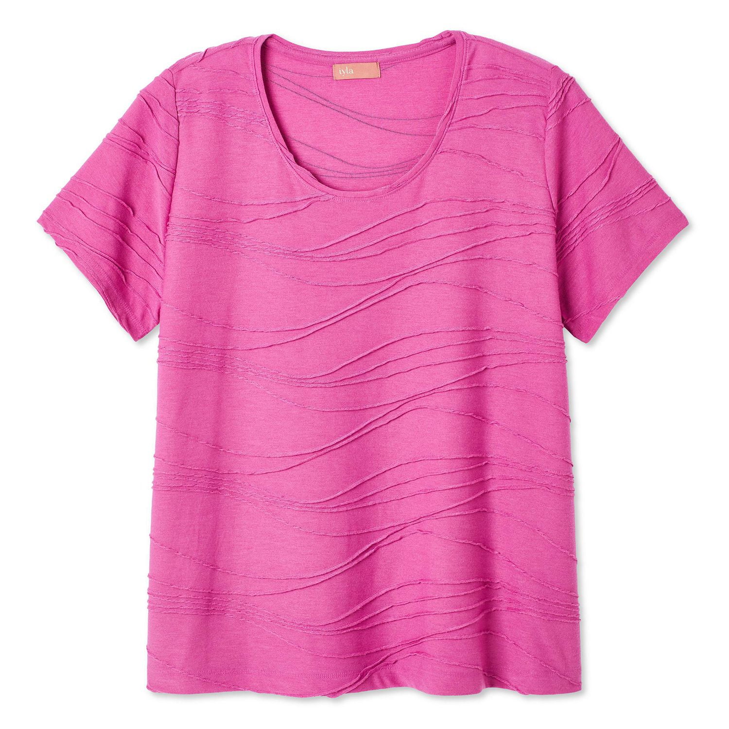 Iyla Women's Plus Ripple Tee, Sizes 1X-4X
