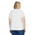 thumbnail image 3 of Iyla Women's Plus Crew Neckline Top, 3 of 6