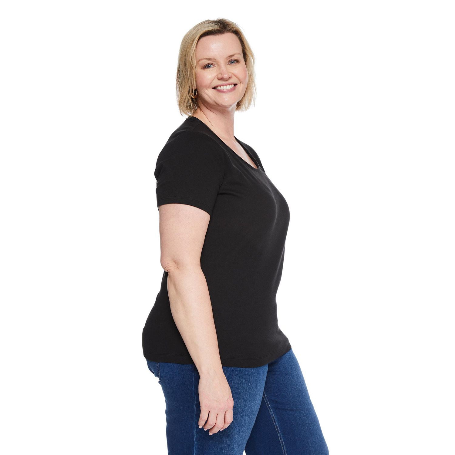 Iyla Women's Plus Crew Neckline Top