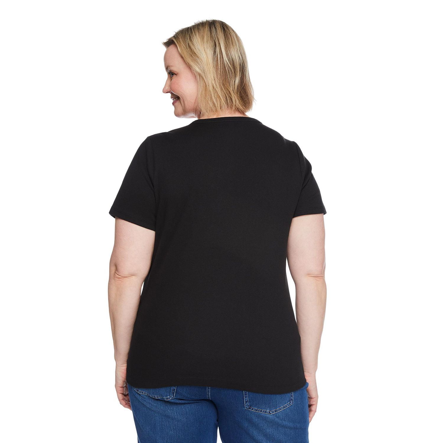 Iyla Women's Plus Crew Neckline Top