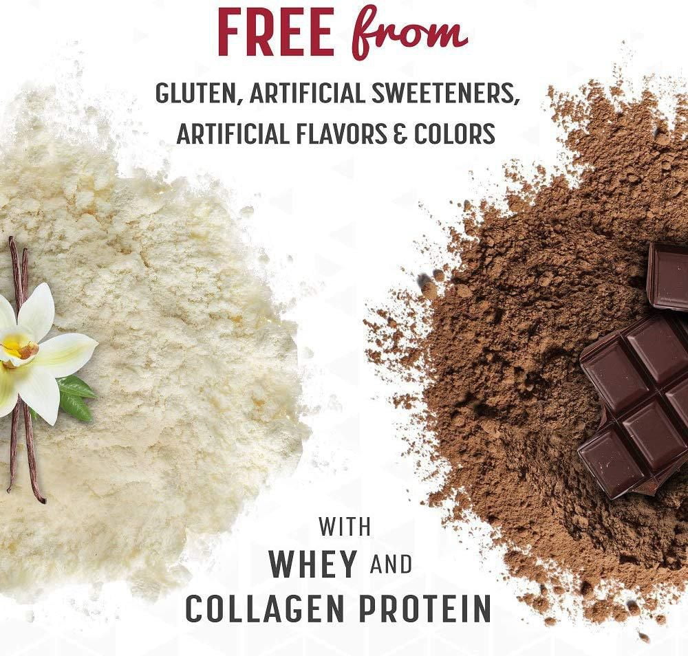 SlimFast Keto Shake Mix with Whey and Collagen Protein, Vanilla Cake Batter Flavour, 367 Grams